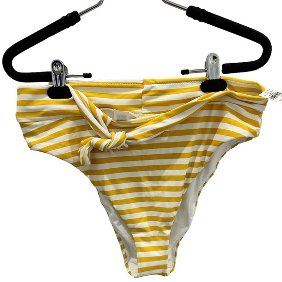 Aerie Cut Out Tie High Cut Cheeky Bikini BOTTOM ONLY - Picture 5 of 9